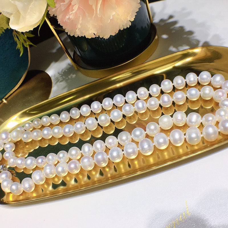 Natural Pearl Necklace for Women - Authentic, High Luster, Elegant & Versatile