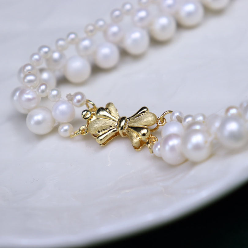 Natural Freshwater Pearl Necklace Wholesale Women's Versatile Luxury Clavicle Chain Unique Trendy Design