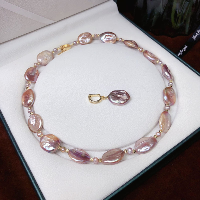 Natural Baroque Freshwater Pearl Sweater Necklace