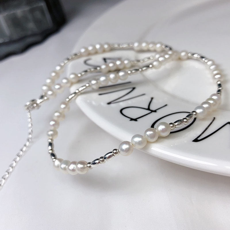 Natural pearl necklace