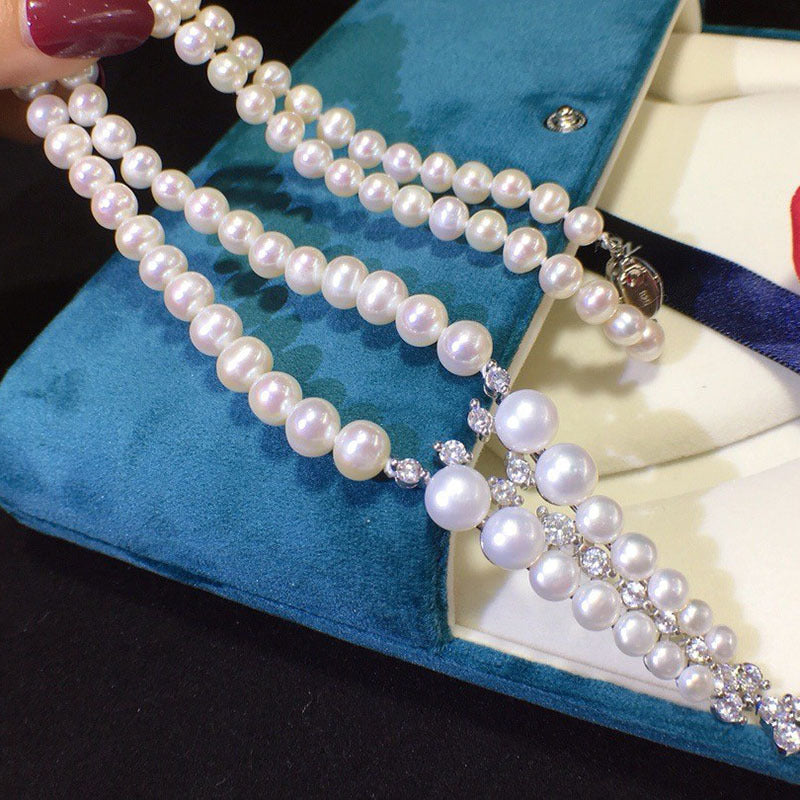 Freshwater pearl 8-9mm niche design necklace