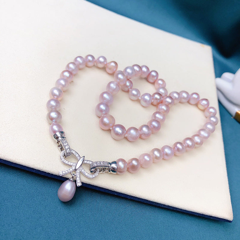 Natural freshwater pearl vintage necklace