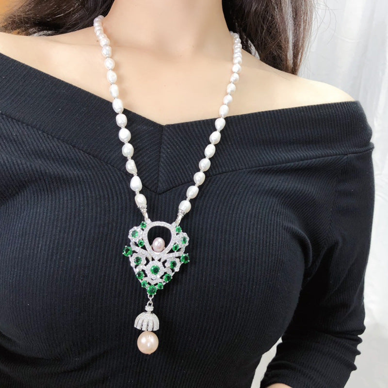 New Baroque Pearl Necklace for Women - Minimalist Versatile Fashion Jewelry, Elegant Design