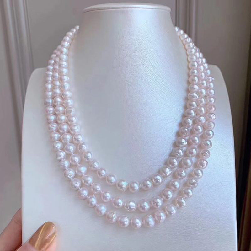 Vintage Freshwater Pearl Geometric Necklace Wholesale
