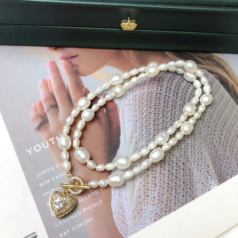 Natural freshwater pearl necklace