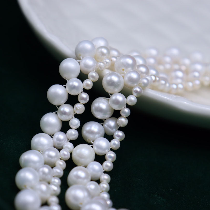 Natural Freshwater Pearl Necklace Wholesale Women's Versatile Luxury Clavicle Chain Unique Trendy Design
