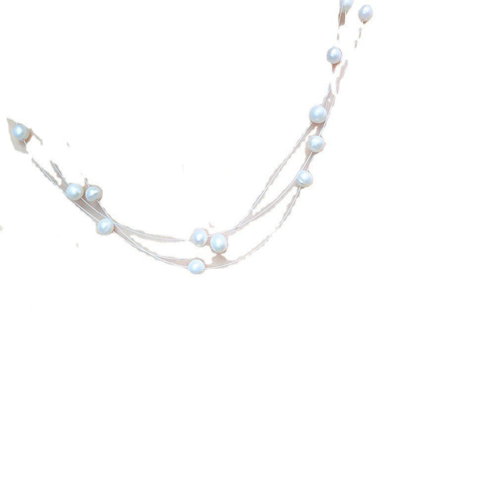 Gypsophila multi-layer freshwater pearl necklace