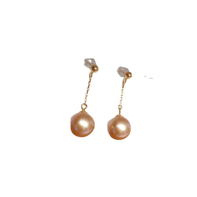 Natural freshwater pearl stud earrings s925 sterling silver pearl earrings  jewelry wholesal