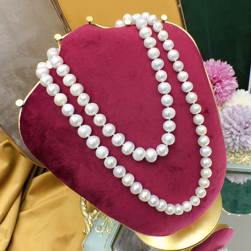Natural Pearl Necklace for Women - Authentic, High Luster, Elegant & Versatile