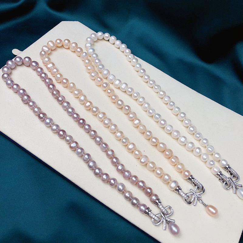 Natural freshwater pearl vintage necklace