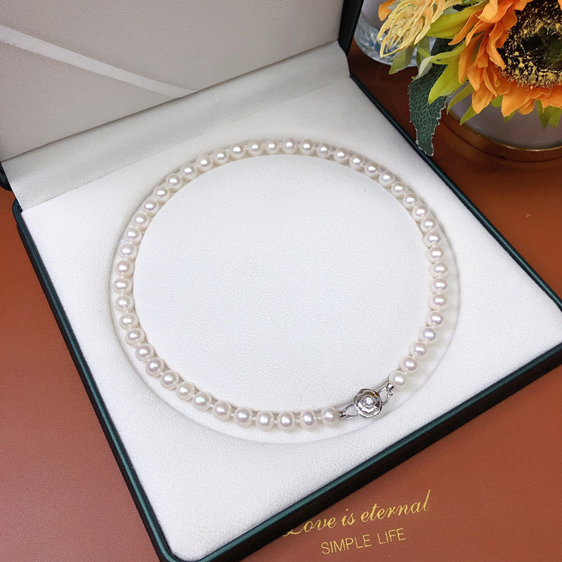 Natural freshwater pearl s925 necklace