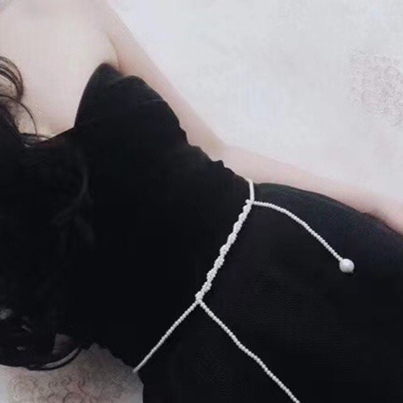 "Freshwater Pearl Necklace | Long-Length Simple Fashion for Women"