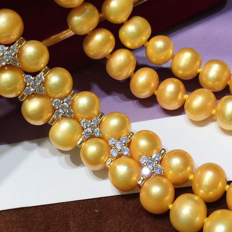 "Freshwater Pearl Necklace | Long-Length Simple Fashion for Women"