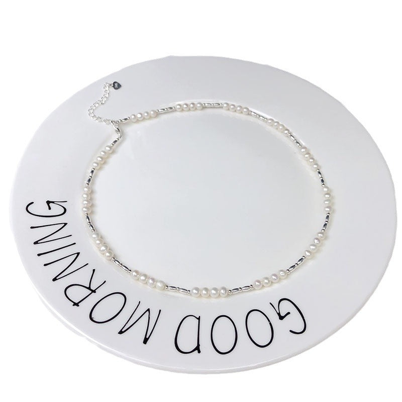 Natural pearl necklace
