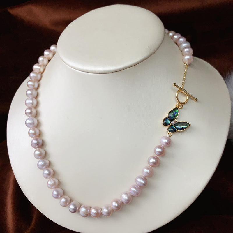 Natural freshwater pearl necklace