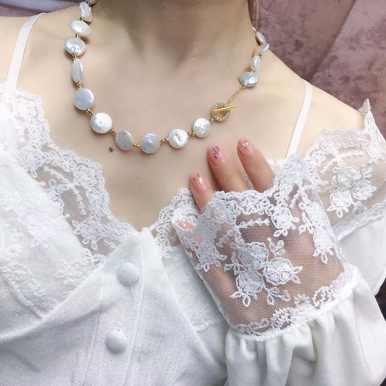 Baroque Special-shaped Freshwater Pearl Necklace Women, Fashion, Niche Design Sense Cold Trend