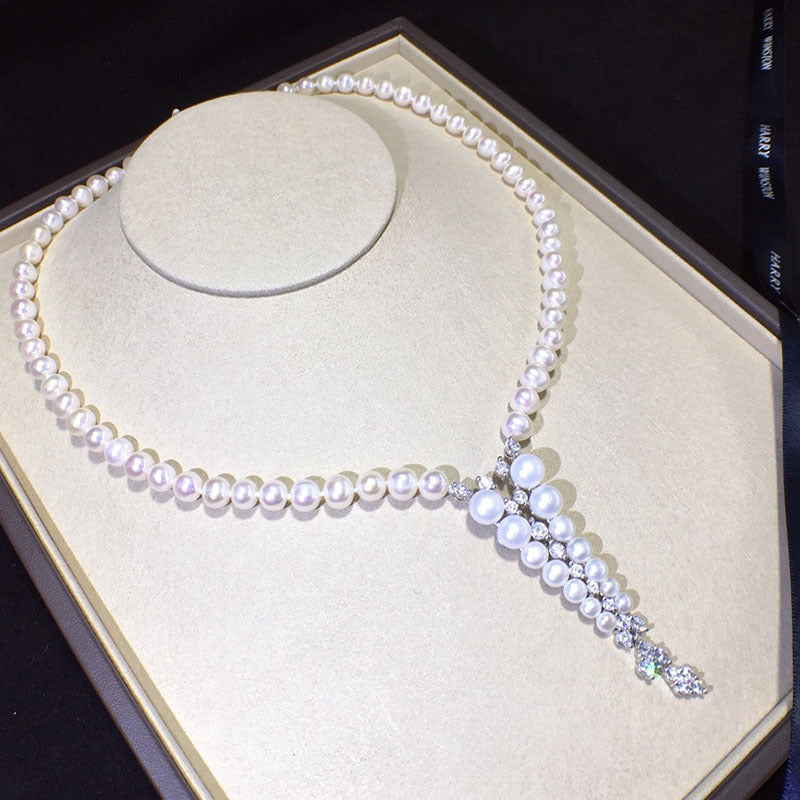 Freshwater pearl 8-9mm niche design necklace