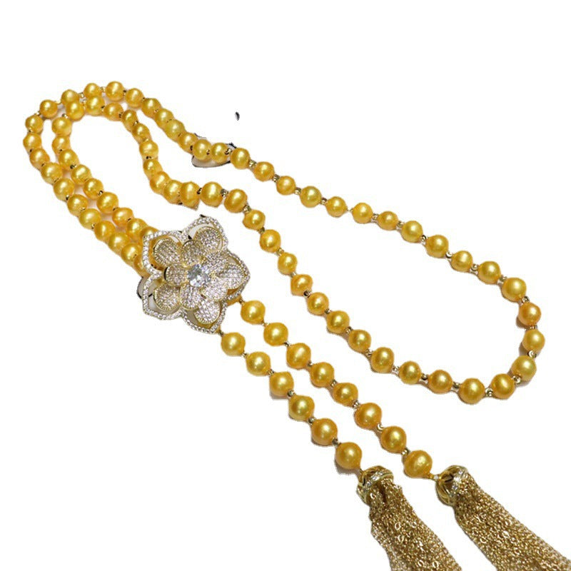 Near-Round Freshwater Pearl Necklace - 8-9mm, Minimal Flaws, Versatile Style