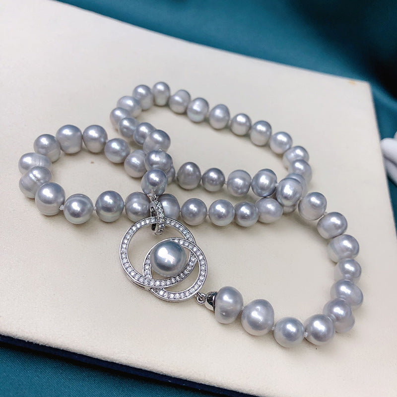 "Freshwater Pearl Necklace | High-End Simple Short Choker for Women"
