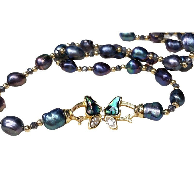 "Freshwater Pearl Necklace | Long-Length Simple Fashion for Women"