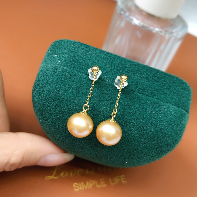Natural freshwater pearl stud earrings s925 sterling silver pearl earrings  jewelry wholesal