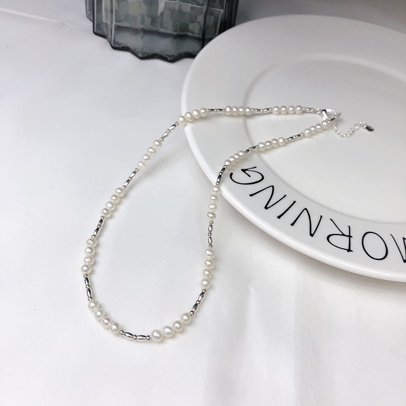 Natural pearl necklace